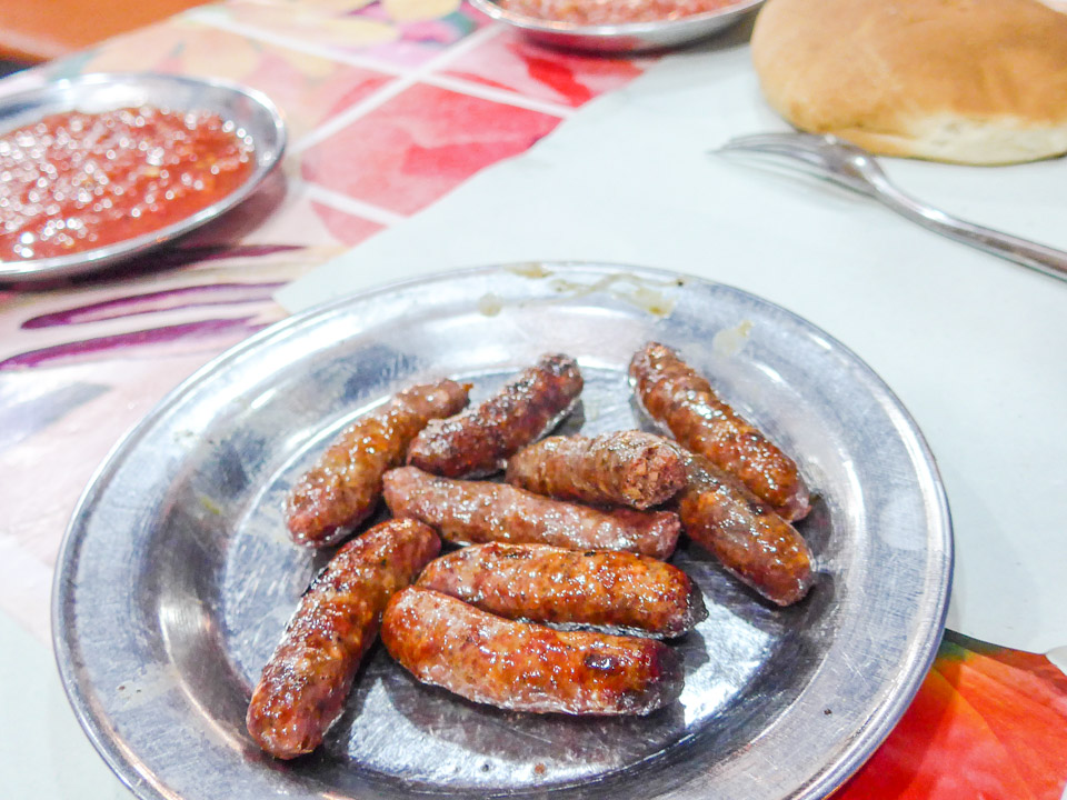 Moroccan sausage in Marrakech