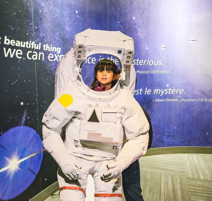 Astronaut Photo Op at The Centre of the Universe