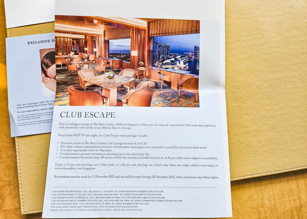 Club Lounge Access Pamphlet