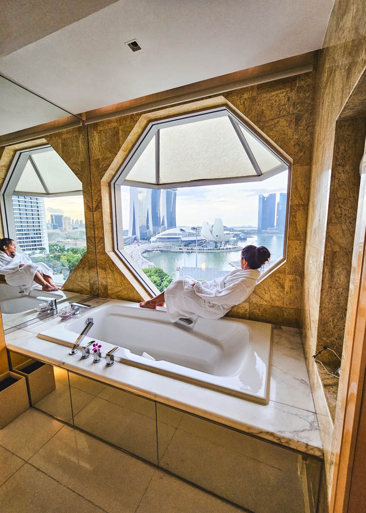 The Ritz-Carlton, Millenia Singapore is a luxurious option worth staying at for at least a night for its incredible views and delicious food!