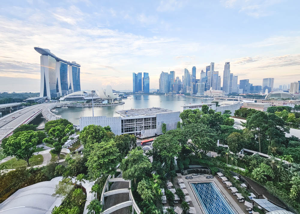 Morning View from Ritz-Carlton, Millenia Singapore