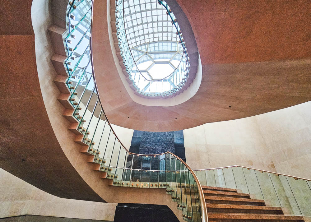 Staircase at Ritz-Carlton, Millenia Singapore