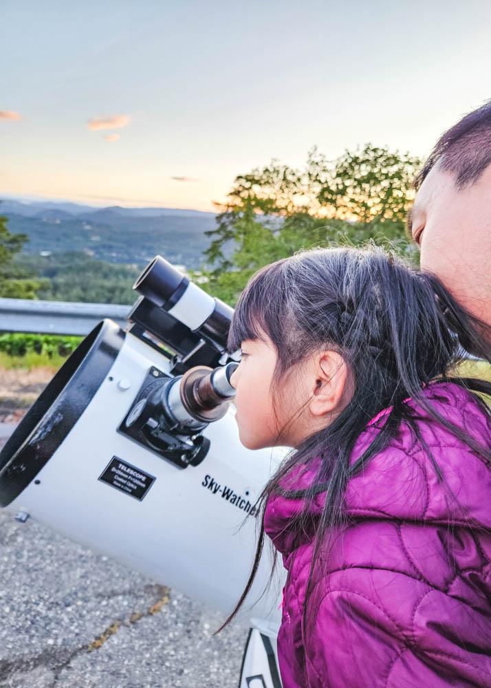Trying Telescope at Victoria Observatory