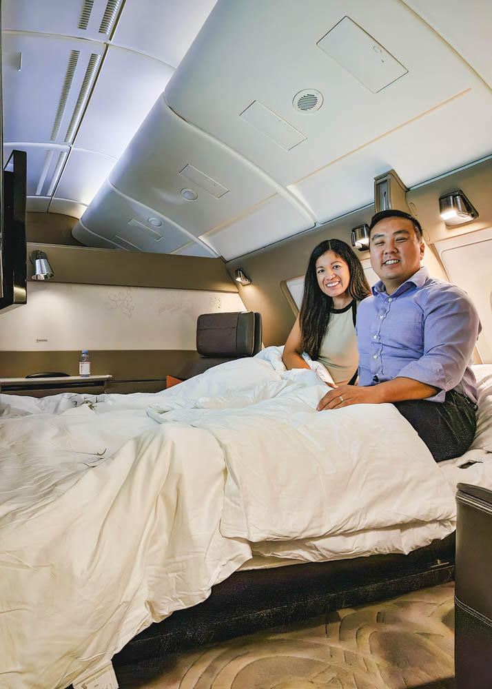 Double-bed in Singapore Airlines A380 First Class