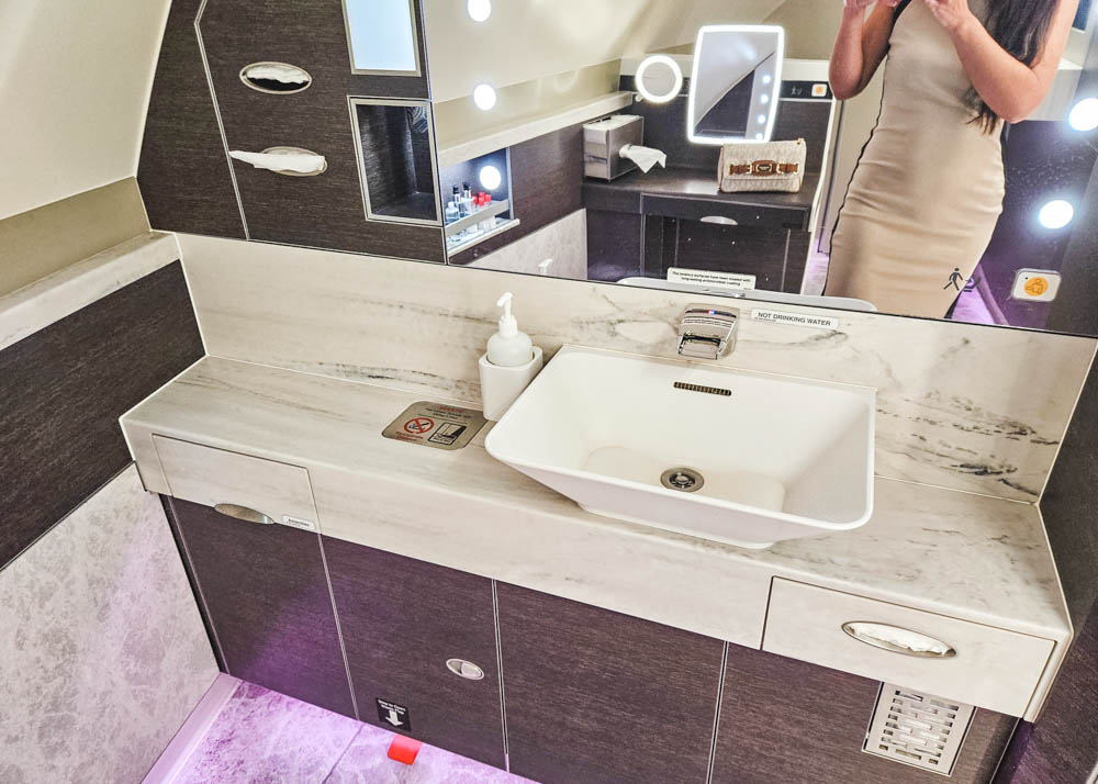 Singapore Airlines A380 First Class Suites Bathroom Sink
