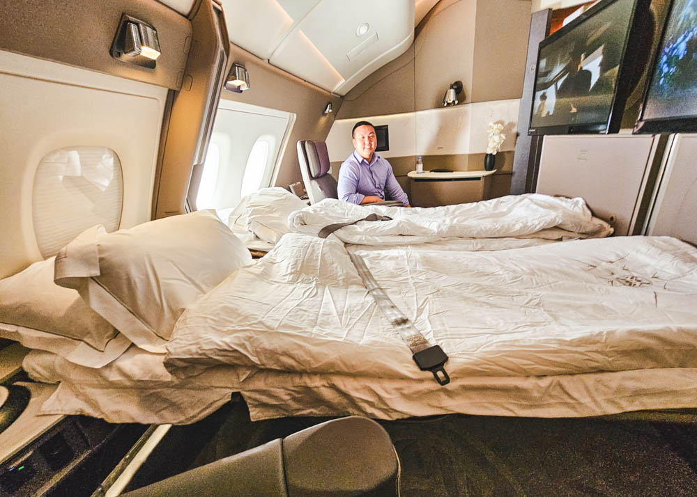 Singapore Airlines A380 First Class Suites Double-Bed in the Sky