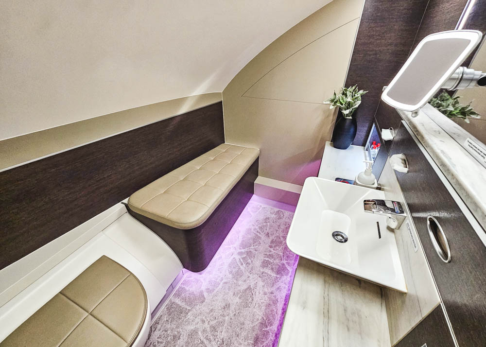 Singapore Airlines A380 First Class Suites Second Bathroom