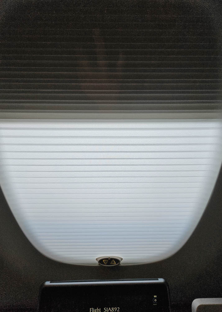Singapore Airlines A380 First Class Suites Window Shades