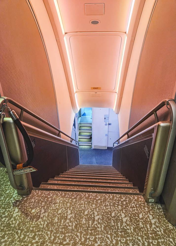 Singapore Airlines A380 Stairs