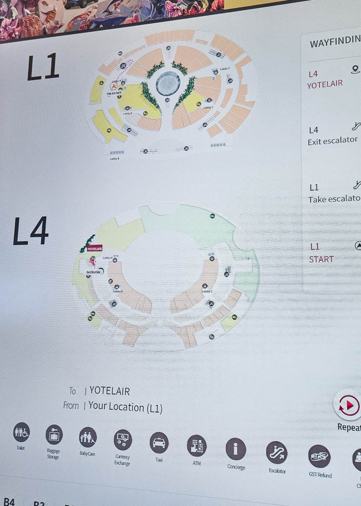 Changi Jewel Map