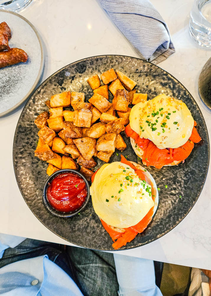 The Courtney Room Smoked Salmon Benny