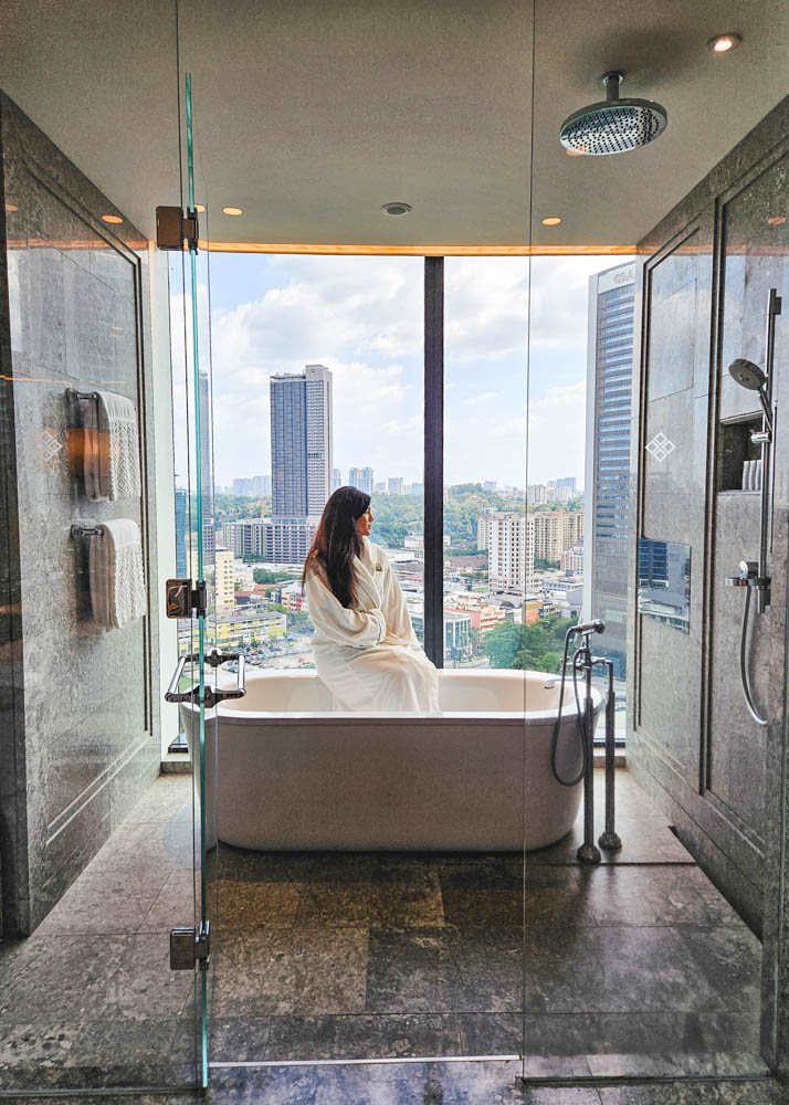 St Regis Kuala Lumpur Bathtub with a view