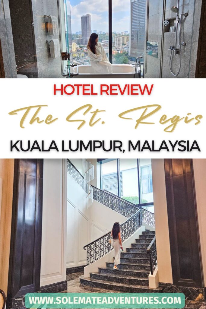 The St. Regis Kuala Lumpur is a must! It's conveniently located right next to KL Sentral and offers 5-star luxury at a fraction of the price.