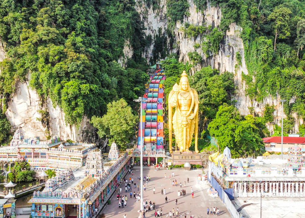 Batu Caves from above