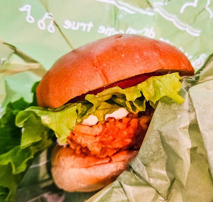 Fried Chicken Burger at Tomorrowland Terrace