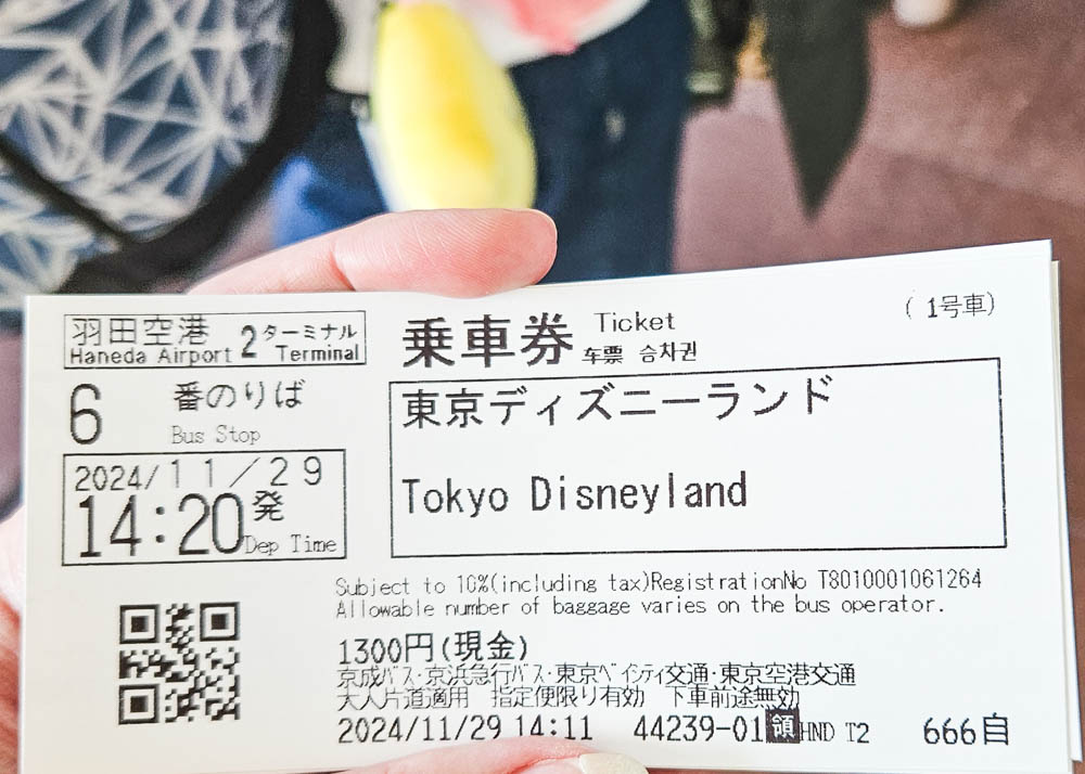 Haneda Airport Limousine Bus Ticket to Tokyo Disneyland