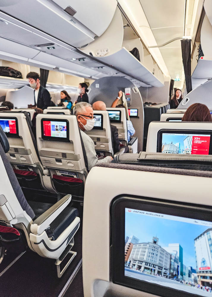 Japan Airlines Economy Class Cabin