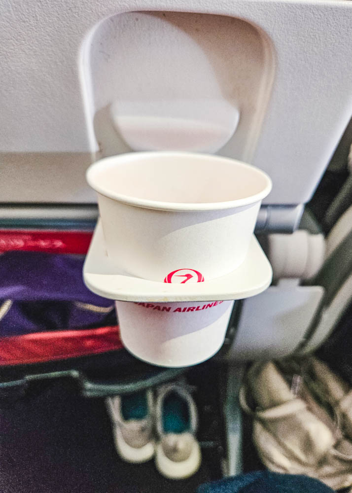 Japan Airlines Economy Cup Holder