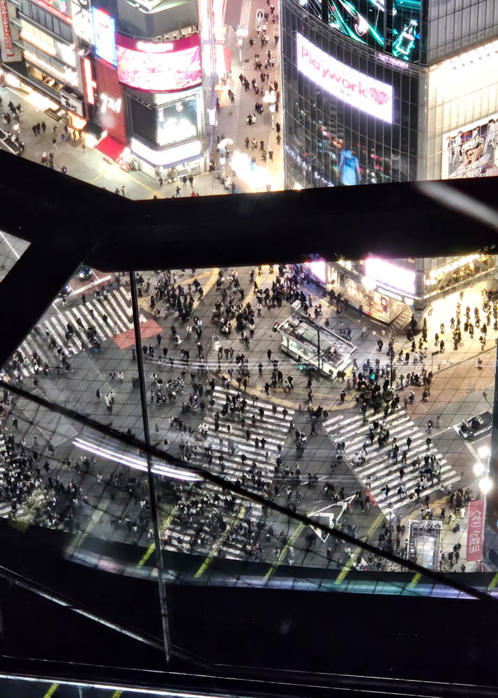 Shibuya Scramble Crossing from Shibuya Sky